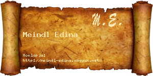 Meindl Edina névjegykártya